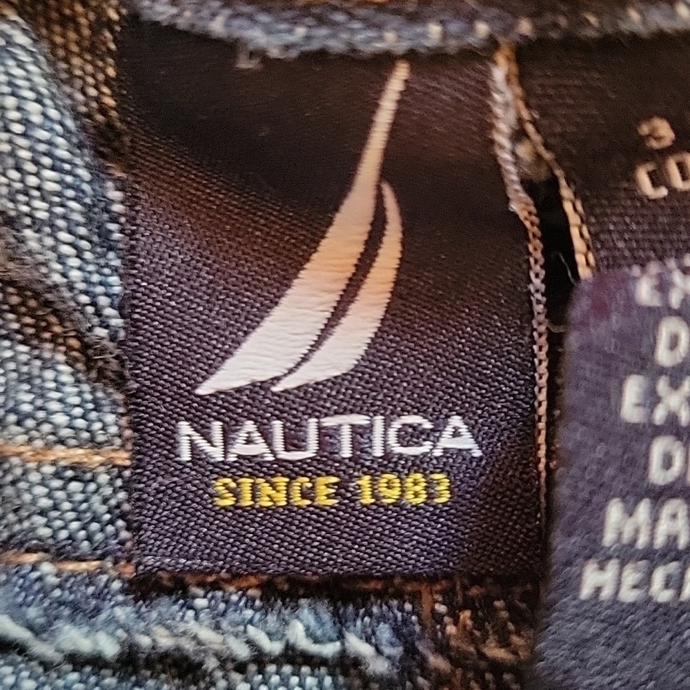 Nautica Blue Denim Jeans Size 12 Months - Picture 2 of 6